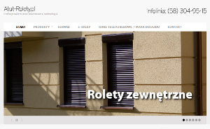 Strona firmowa producenta osłon okiennych